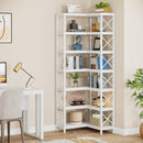 7 Tier Corner Bookshelf, Storage Unit For Living Room by HouseOfZazla