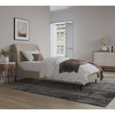 Heather - Upholstered Bed With Curved Headboard by HouseOfZazla