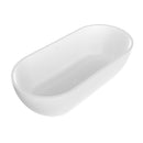 63 Inch Artificial Stone Solid Surface Freestanding Bathtub