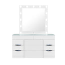 Elisa - Vanity Set With Stool And LED Bulbs by Unique Piece Furniture