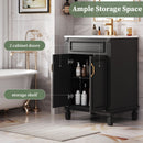 Bathroom Vanity With Top Sink, Cabinet With 2 Soft Closing Doors by Unique Piece Furniture