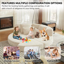 Semi Circular 2 In 1 Sofa Bed With Neck Pillow by HouseOfZazla