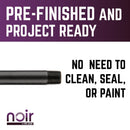1/2 in. x 12 in. Prefinished Matte Black Pipe by PIPE DECOR