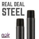 1/2 in. x 12 in. Prefinished Matte Black Pipe by PIPE DECOR