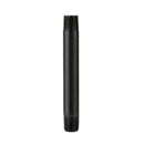 1/2 in. x 6 in. Prefinished Matte Black Pipe
