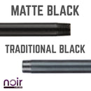 1/2 in. x 6 in. Prefinished Matte Black Pipe by PIPE DECOR