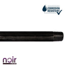 1/2 in. x 10 in. Prefinished Matte Black Pipe by PIPE DECOR