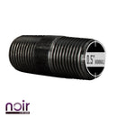 1/2 in. x 2 in. Prefinished Matte Black Pipe by PIPE DECOR