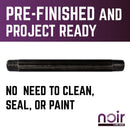 1/2 in. x 8 in. Prefinished Matte Black Pipe by PIPE DECOR