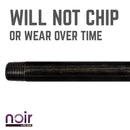 1/2 in. x 8 in. Prefinished Matte Black Pipe