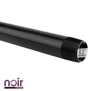 1/2 in. x 8 in. Prefinished Matte Black Pipe