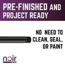 3/4 in. x 8 in. Prefinished Matte Black Pipe by PIPE DECOR