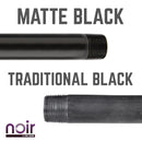 3/4 in. x 8 in. Prefinished Matte Black Pipe by PIPE DECOR
