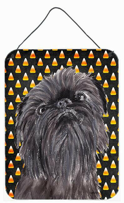 Brussels Griffon Halloween Candy Corn Wall or Door Hanging Prints