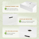 Bathroom Vanity With Ceramic Sink And Ample Storage, Ideal For Small Bathrooms by HouseOfZazla