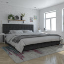 King Upholstered Bed With Storage - Black by Unique Piece Furniture