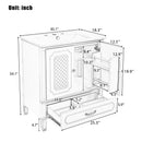 Bathroom Vanity With Sink, Soft Closing Door, Multi Functional Storage by HouseOfZazla