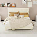 Modern Upholstered Bed Frame – Premium Holland Velvet Fabric by HouseOfZazla
