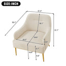 Modern Elegance Accent Chair With Curved Backrest by HouseOfZazla