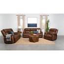 Worthington - Padded Arm Accent Chair - Dark Brown by HouseOfZazla