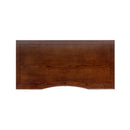 Dauphin Gold Accent 5-Drawer Wood Executive Desk Dark Walnut Ash Wood & Veneer by HouseOfZazla