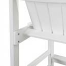 HDPE Bar Height Adirondack Patio Chair Outdoor Bar Chair With Cup Holder And Armrests