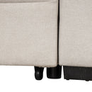 87.4" Sleeper Sofa Bed, 2 in 1 Pull Out sofa bed L Shape Couch with Storage Ottoman for Living Room, Bedroom Couch and Small Apartment, Beige