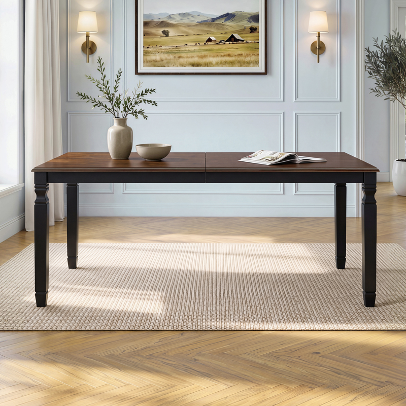 59"-77" Extendable Dining Table for 4–6 People, photo 2 of 10