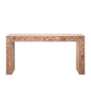Rustic Wood Console Table With Natural Log Accents, Entryway Table, Narrow Sofa Table, Hallway Accent Table, Modern Farmhouse Style - Natural