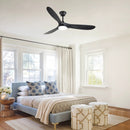 Smart Ceiling Fan With Lights, 3 Blades, Reversible Quiet DC Motor For Indoor by HouseOfZazla