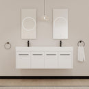 60 Inch Wall-Mounted Bathroom Vanity with Sink
