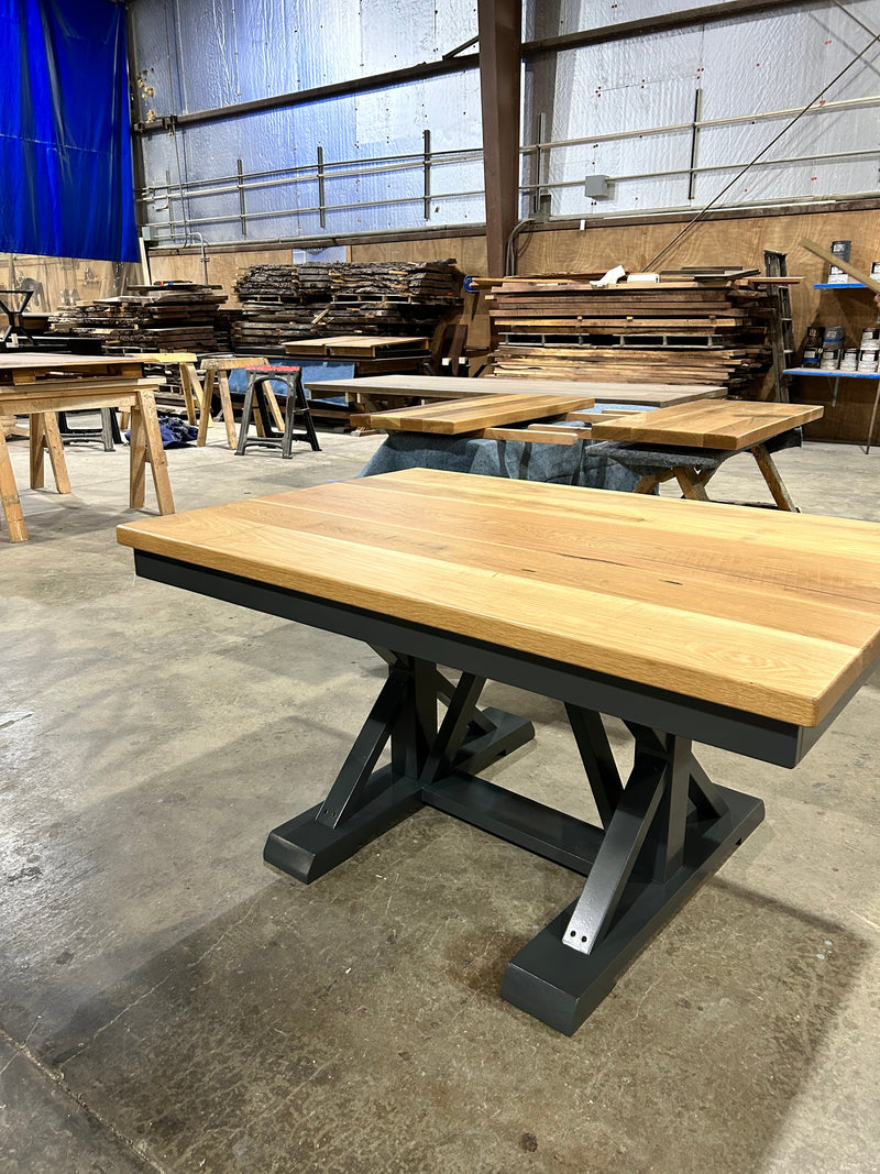 Fancy Trestle X Dining Table