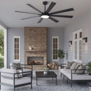 Large Ceiling Fan With Dimmable LED Light 8 Blades Remote Control, Reversible DC Motor by HouseOfZazla
