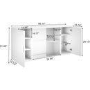2405Wooden side cabinets with glass doors for dust prevention, modern storage display lockers for living and dining rooms and other domestic areas