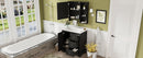 Bathroom Vanity With Sink, Modern Elegant Bathroom Storage Cabinet With 3 Drawers And Adjustable Shelves, Freestanding Vanity Set With Mirror Cabinet, Single Sink Bathroom Vanity by HouseOfZazla