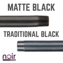 1/2 in. x 24 in. Prefinished Matte Black Pipe