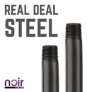 1/2 in. x 18 in. Prefinished Matte Black Pipe