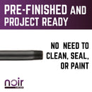1/2 in. x 30 in. Prefinished Matte Black Pipe