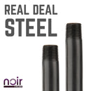1/2 in. x 30 in. Prefinished Matte Black Pipe by PIPE DECOR