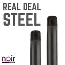 1/2 in. x 36 in. Prefinished Matte Black Pipe by PIPE DECOR
