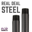 1 in. x 30 in. Prefinished Matte Black Pipe by PIPE DECOR