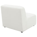 Bonnie - Upholstered Armless Chair With Channel Tufting - Ivory by HouseOfZazla