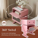 Robot LED Nightstand With 360° Rotating Drawer by HouseOfZazla