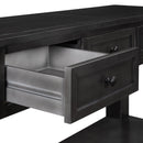 55" Modern Console Table Sofa Table for Living Room with 3 Drawers and 1 Shelf