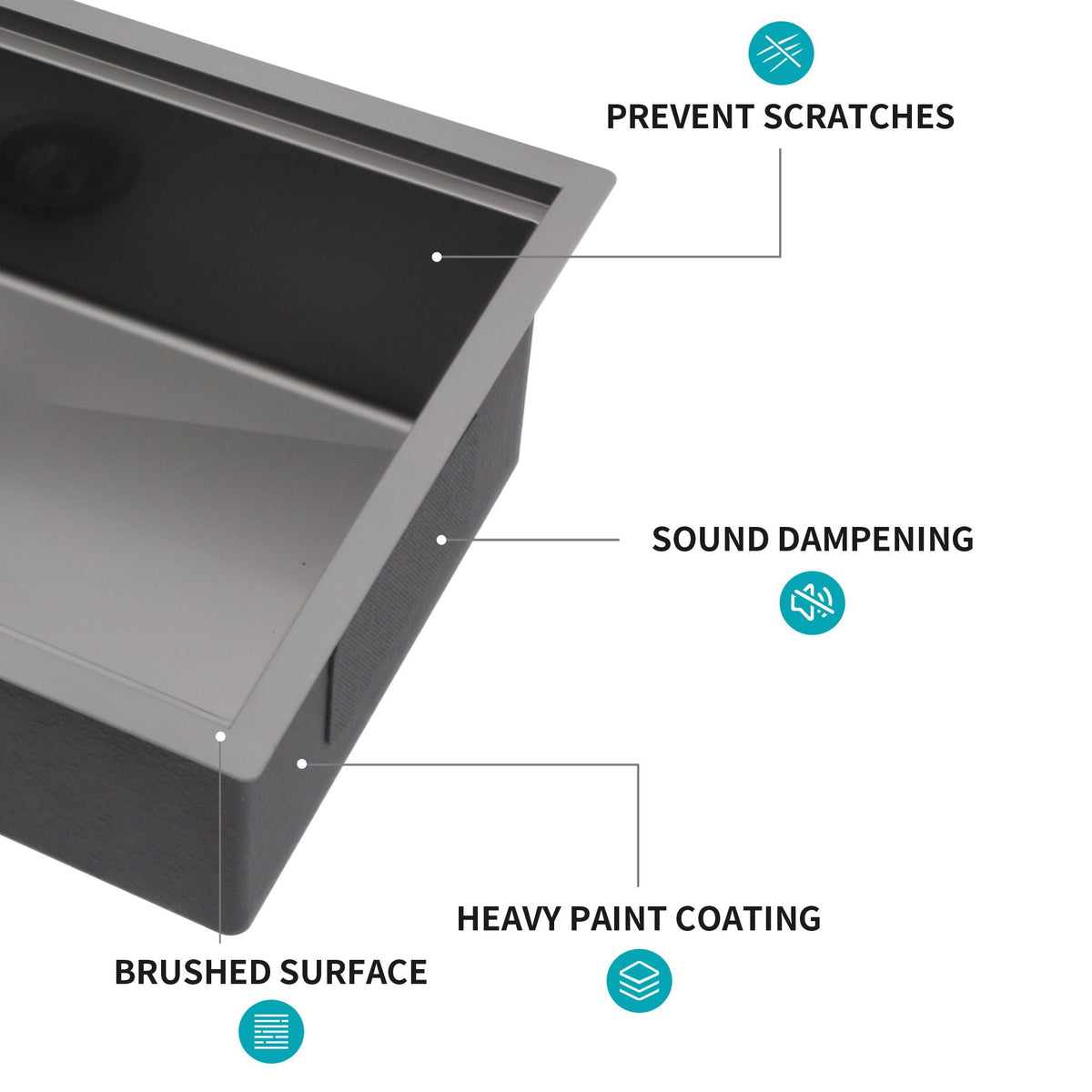 Workstation Kitchen Sink, Single Bowl Undermount, photo 5 of 16