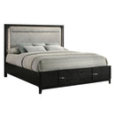 Opel - Storage Bed With LED Headboard by HouseOfZazla