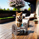 Adjustable Pet Bowl Travel Ready HDPE Durable Poly Lumber Recycled by HouseOfZazla