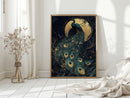 Moonlit Majesty in Gilded Plumes