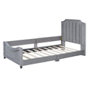 Upholstered Daybed With Classic Stripe Shaped Headboard by HouseOfZazla