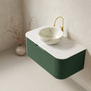 DINA 36" Bathroom Vanity & Sink, Floating Curved Edges by HouseOfZazla